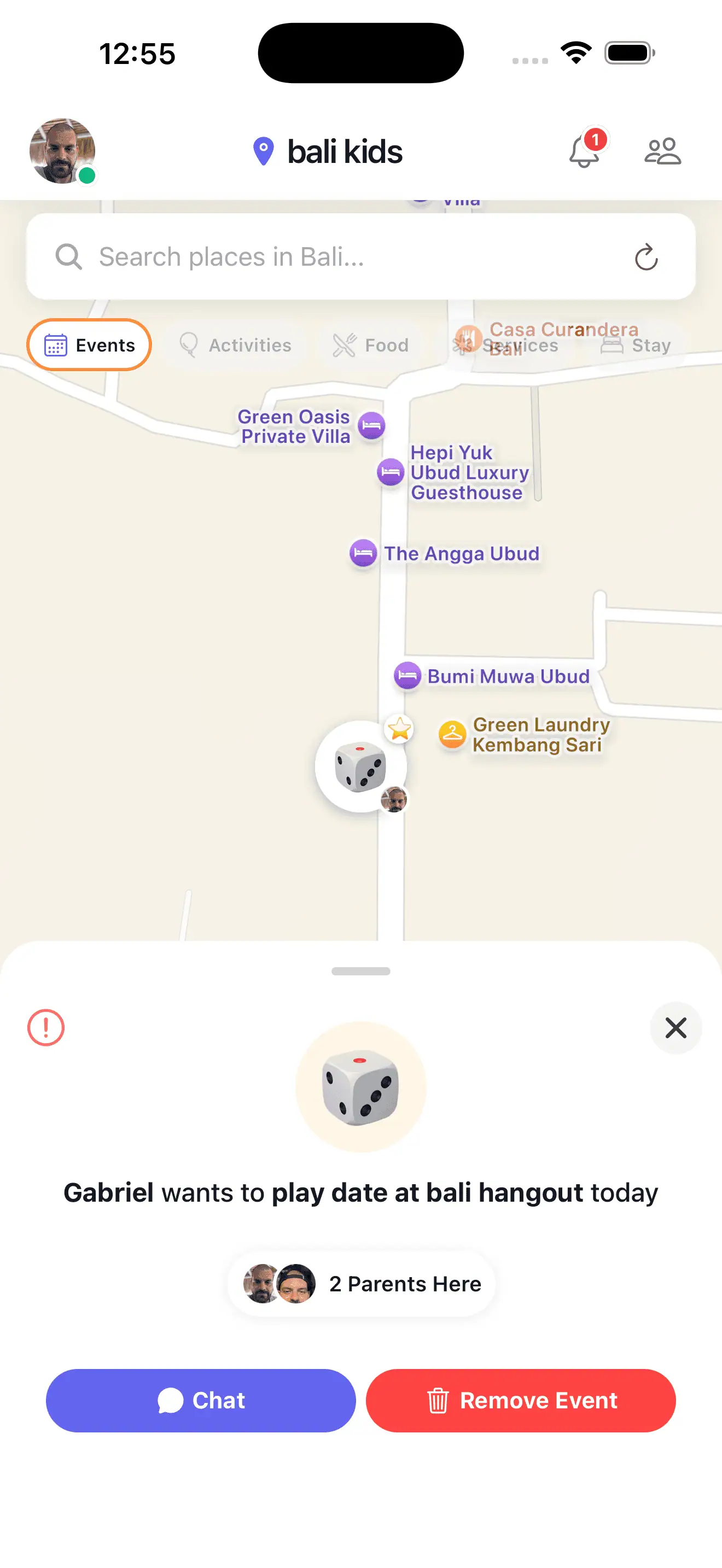 Join family workshop and event with other parents in Bali